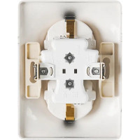 Розетка двойная встраиваемая Schneider Electric Glossa с заземлением со шторками в сборе цвет алюминий