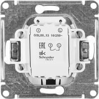 Выключатель встраиваемый Schneider Electric Glossa 1 клавиша цвет антрацит