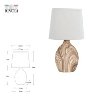 Настольная лампа Rivoli Chimera 7072-503 цвет светлое дерево