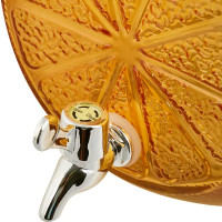 Лимонадник Апельсин 5.2 л стекло оранжевый