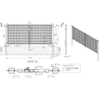 Ворота Medium RAL 6005 1.53x3.5 м зеленый