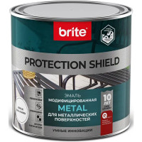 Грунт-эмаль по ржавчине Brite Protect Shield полуматовая цвет белый 0.75 л