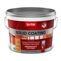 Антисептик для дерева кроющий Brite Solid Coating матовый белый 2.7 л