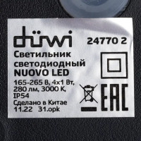 Светильник настенный светодиодный уличный Duwi «Nuovo» 24770 2 IP54 цвет черный