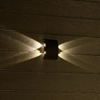 Светильник настенный светодиодный уличный Duwi «Nuovo» 24770 2 IP54 цвет черный