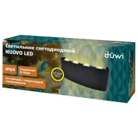 Светильник настенный светодиодный уличный Duwi «Nuovo» 24772 6 IP54 цвет черный