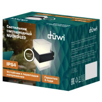 Светильник настенный светодиодный уличный Duwi «Nuovo» 24781 8 IP54 цвет черный