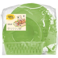 Набор для пикника Vanilla на 5 персон пластик цвет фисташка