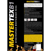 Пена монтажная ручная Mastertex B1 40 огнеупорная 750 мл