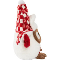 Декоративное украшение Сова 22.5 см цвет красный