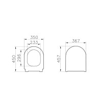 Комплект инсталляция с унитазом Vitra Stern 9016B083-7203 цвет черный