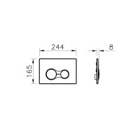 Комплект инсталляция с унитазом Vitra Stern 9016B083-7203 цвет черный