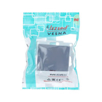 Выключатель встраиваемый Lezard Vesna 742-3488-111 1 клавиша цвет графит