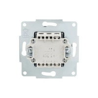 Выключатель накладной Lezard Vesna 742-3488-109 1 клавиша цвет графит
