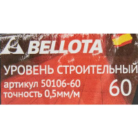 Уровень пузырьковый Bellota 50106-60 магнитный 2 глазка 600 мм