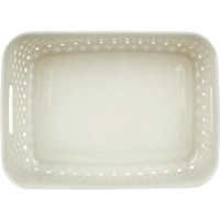 Корзинка для хранения Plast Team Rattan 26.8x19.5x9 см прямоугольная цвет молочный