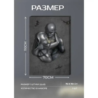 Картина на холсте Крепкие узы 70x110 см
