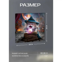 Картина на холсте Волшебный шар 30x30 см