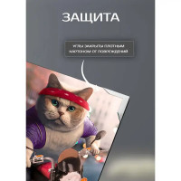 Картина на холсте Байкер 30x30 см