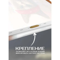 Картина на холсте Байкер 30x30 см