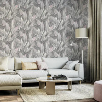 Обои флизелиновые Palitra Life Innopol розовые 1.06 м PL72009-44