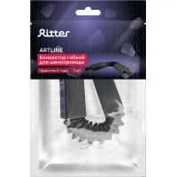 Коннектор Ritter 59752 4 прямой гибкий для соединения трековых шинопроводов встраиваемых цвет черный