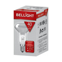 Лампа накаливания Bellight E14 230 В 40 Вт спот 410 лм теплый белый цвет света для диммера