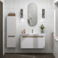 Плитка настенная Kerama Marazzi Сигма 20x60 см 1.2 м² глянцевая цвет белый мозаика