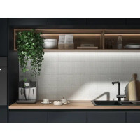 Плитка настенная Kerama Marazzi Сигма 20x60 см 1.2 м² глянцевая цвет белый квадратики