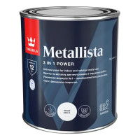 Грунт-эмаль по ржавчине 3 в 1 Tikkurila Metallista гладкая цвет серый 0.8 л