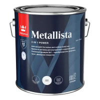 Грунт-эмаль по ржавчине 3 в 1 Tikkurila Metallista гладкая цвет черный 2.3 л