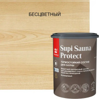 Защитный состав для стен в сауне Tikkurila Supi Sauna Protect База EP бесцветный полуматовый 0.9 л