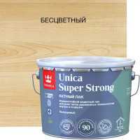 Лак универсальный Tikkurila Unica Super Strong База ЕР бесцветный высокоглянцевый 9 л