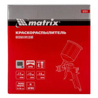 Краскопульт пневматический Matrix 57314 верхний бак 230 л/мин 0.6 л