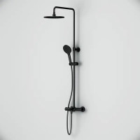Душевая стойка AM.PM Moxie F079M522, с термостатом, 3 режима, цвет черный