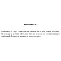 Яблоня микс h50 см
