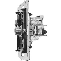 Розетка TV двойная встраиваемая IEK Brite РТВ/РК12-БрКр RJ45 UTP cat 5e цвет бежевый