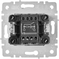Выключатель встраиваемый IEK Brite 1 клавиша с индикатором цвет белый