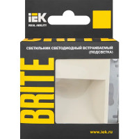 Подсветка светодиодная встраиваемая IEK Brite цвет бежевый
