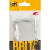 Вывод кабеля IEK Brite цвет сталь