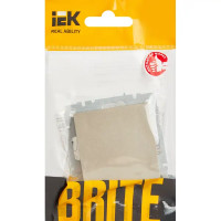 Заглушка IEK Brite цвет шампань