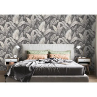 Обои флизелиновые Vog Collection Bali серо-коричневые 1.06 м 72093-42