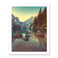 Постер Горное озеро 40x50 см 2 шт.