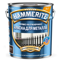 Грунт-эмаль 3 в 1 Hammerite цвет коричневый 5 л
