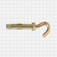 Клиновой анкер-крюк М16x80 мм