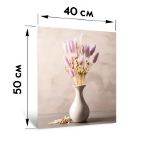 Картина на стекле Postermarket Букет сухоцветов 40x50 см