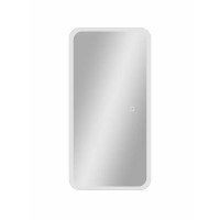 Шкаф зеркальный подвесной Flash с LED-подсветкой 40x80 см цвет белый