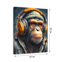 Картина на холсте Постер-лайн Хипстер 40x50 см