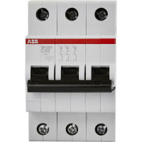Автоматический выключатель ABB SH203 3P C50 А 6 кА