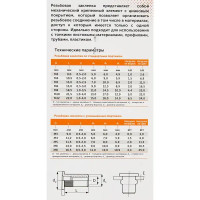 Заклепка резьбовая Sormat М4 мм, 10 шт.